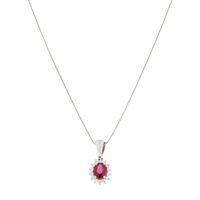 Collana Promesse Donna Vita in Oro Rubino CCPQ54R